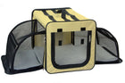 Collapsible Wire Dog Crate - Pet Life Dual-Expandable Travel Solution for Your Furry Friend
