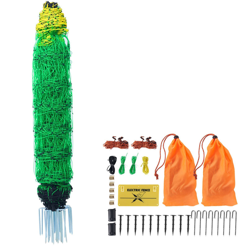 Heavy-Duty Electric Netting for Animals - 35" H x 164' L Fencing for Goats, Sheep, and More