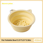 Travel-Friendly Collapsible Pet Bowl: Versatile Slow-Feeder with Strong Suction for On-The-Go Use
