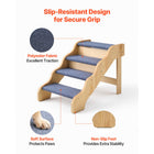Sturdy 4-Step Pet Ladder - Ideal for High Beds, Sofas & Cars, Non-Slip Surface, Supports Dogs & Cats Up to 150lbs