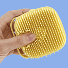 Soft Silicone Pet Hair Comb & Bath Brush for Dogs - Gentle Scalp Massager and Shampoo Tool