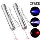 Pet Fun 3-in-1 Toy Pack: USB Rechargeable Laser, Flashlight & UV Light for Hours of Entertainment