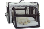 Collapsible Wire Dog Crate - Pet Life Dual-Expandable Travel Solution for Your Furry Friend