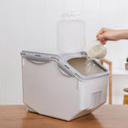 Premium Pet Food Storage Box - Sealed Snack Container for Dogs and Cats, Moisture-Proof with Measuring Cup