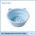 Travel-Friendly Collapsible Pet Bowl: Versatile Slow-Feeder with Strong Suction for On-The-Go Use