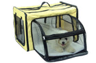 Collapsible Wire Dog Crate - Pet Life Dual-Expandable Travel Solution for Your Furry Friend