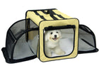Collapsible Wire Dog Crate - Pet Life Dual-Expandable Travel Solution for Your Furry Friend