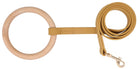 Elegant Beechwood and Leather Dog Leash for Fashionable Pets - Boutique Edition