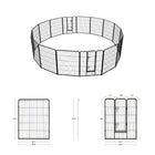 40 Inch Foldable Dog Playpen - Perfect Exercise Pen for Small to Large Dogs - Ideal for RVs, Camping, and Yards