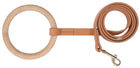Elegant Beechwood and Leather Dog Leash for Fashionable Pets - Boutique Edition