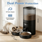 Automatic 6L Cat Feeder for Multiple Pets - Timed Food Dispenser with Voice Recorder