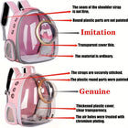 Comfortable Bubble Pet Backpack - Ideal for Cats and Small Dogs, Waterproof & Travel-Friendly