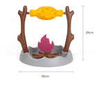 Interactive Cat BBQ Food Toy with Rotating Flame Design