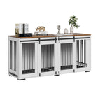 Spacious 72-Inch Double Dog Crate Furniture with Steel Frame and Modern Design