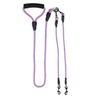 Tangle-Free Dual Dog Leash with Reflective Features and Comfortable Padded Handle