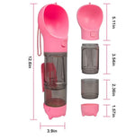 Ultimate 4-in-1 Portable Pet Water Bottle with Food Storage and Poop Bag Dispenser
