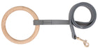 Elegant Beechwood and Leather Dog Leash for Fashionable Pets - Boutique Edition