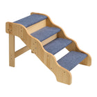 Sturdy 4-Step Pet Ladder - Ideal for High Beds, Sofas & Cars, Non-Slip Surface, Supports Dogs & Cats Up to 150lbs