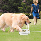 Pet-Friendly Outdoor Water Fountain - Paw Activated Sprinkler Dispenser for Hydrating Dogs