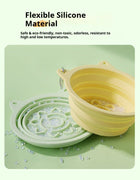 Travel-Friendly Collapsible Pet Bowl: Versatile Slow-Feeder with Strong Suction for On-The-Go Use