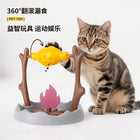 Interactive Cat BBQ Food Toy with Rotating Flame Design