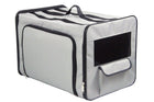 Collapsible Wire Dog Crate - Pet Life Dual-Expandable Travel Solution for Your Furry Friend