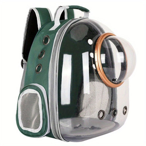 Comfortable Bubble Pet Backpack - Ideal for Cats and Small Dogs, Waterproof & Travel-Friendly